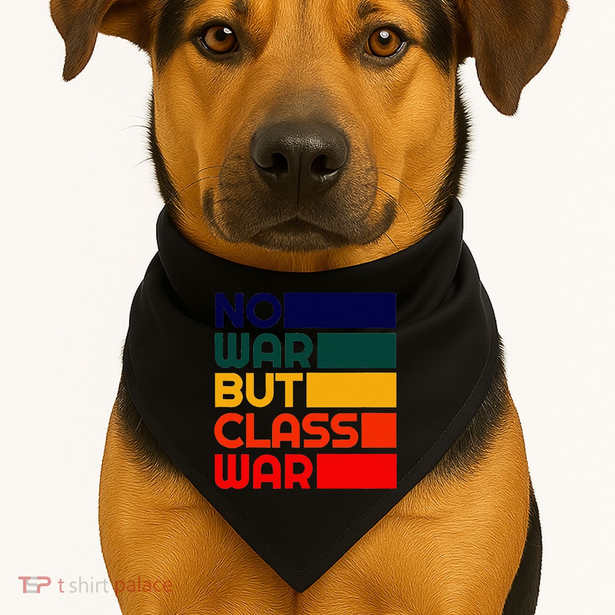 Karl Marx No War But Class War Radical Leftist USA-Made Doggie Bandana