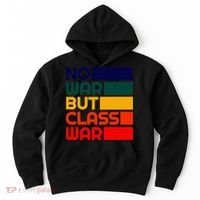 Karl Marx No War But Class War Radical Leftist Hoodie thumb 0