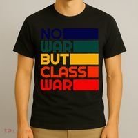 Karl Marx No War But Class War Radical Leftist T-Shirt thumb 3