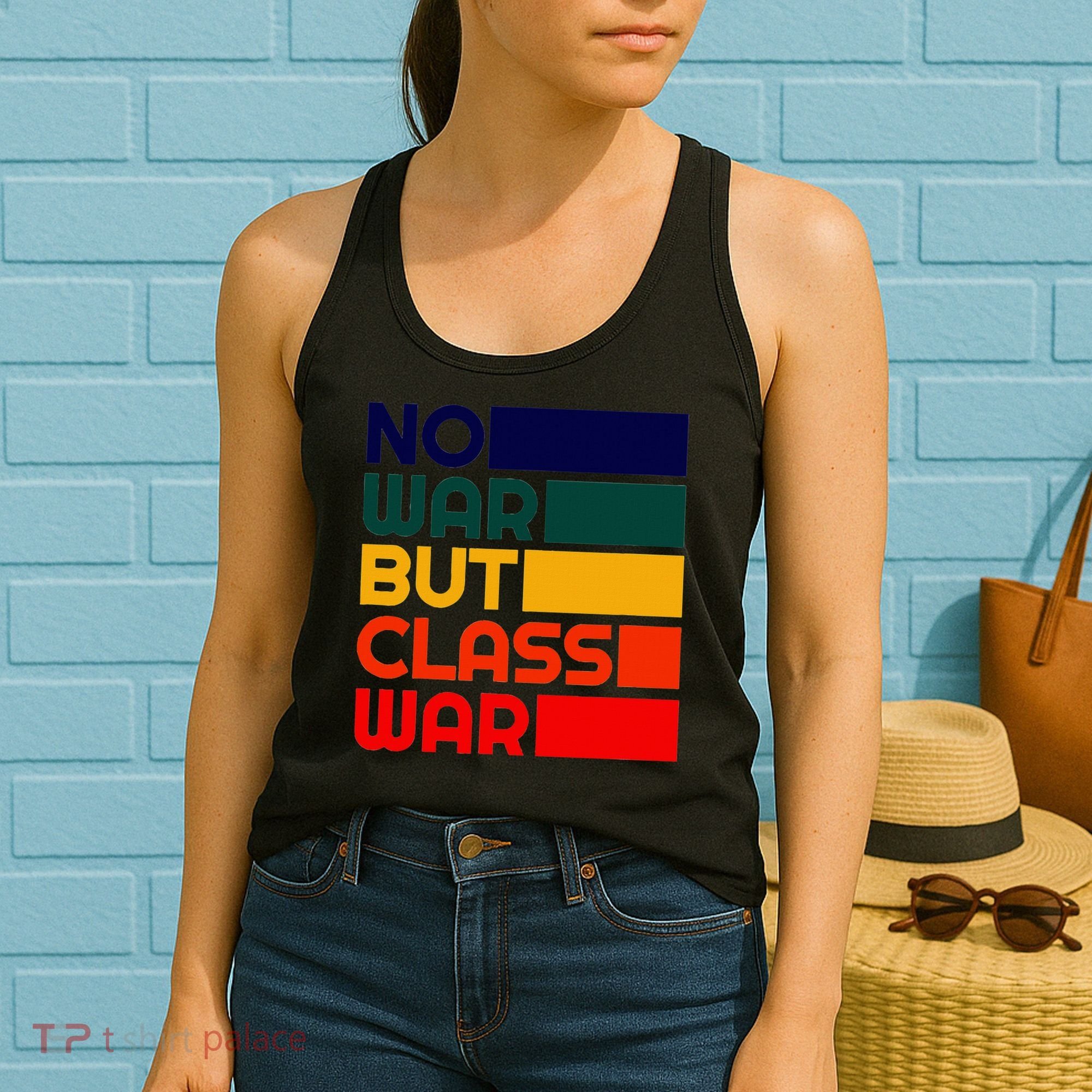 Karl Marx No War But Class War Radical Leftist Women's Tank Top