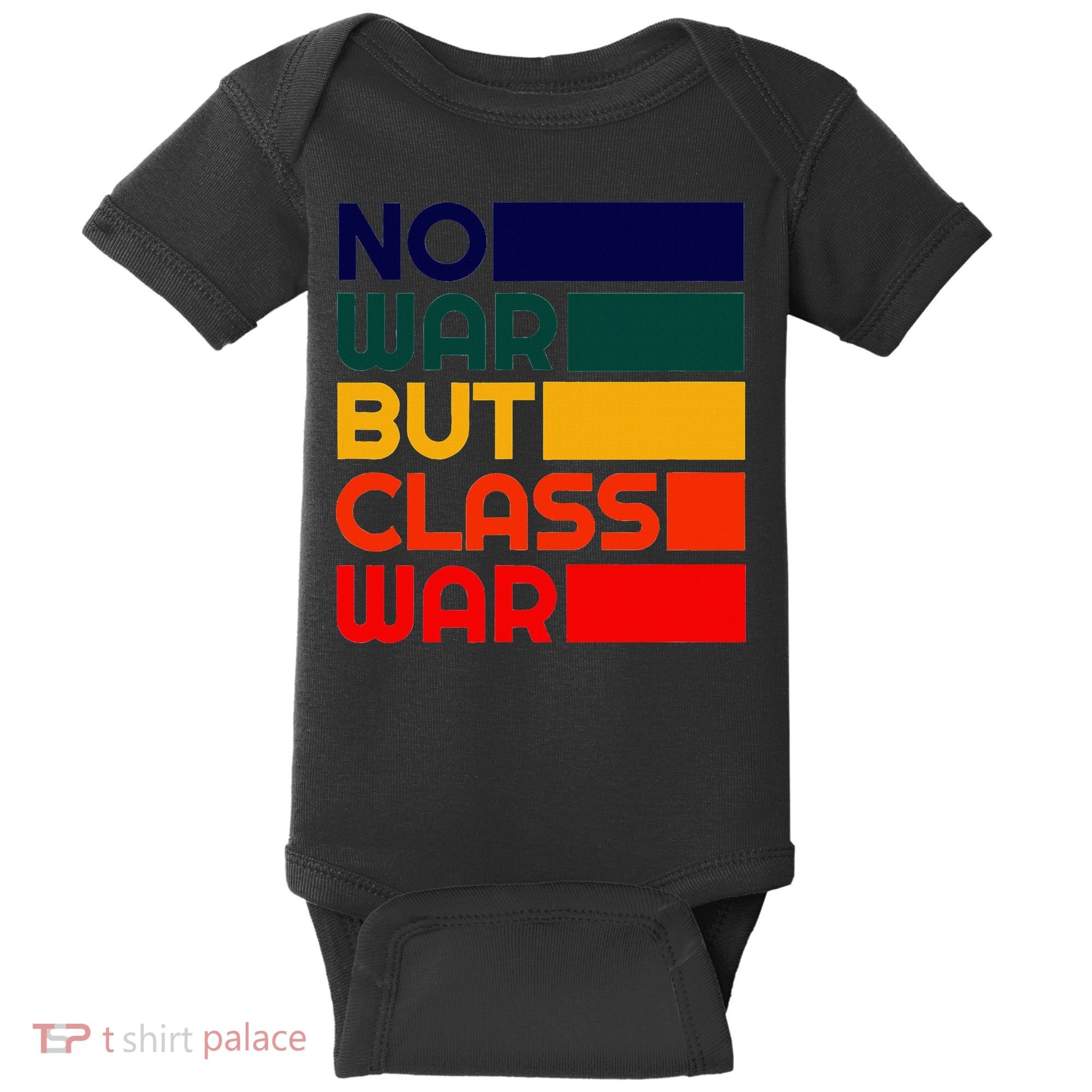 Karl Marx No War But Class War Radical Leftist Baby Bodysuit