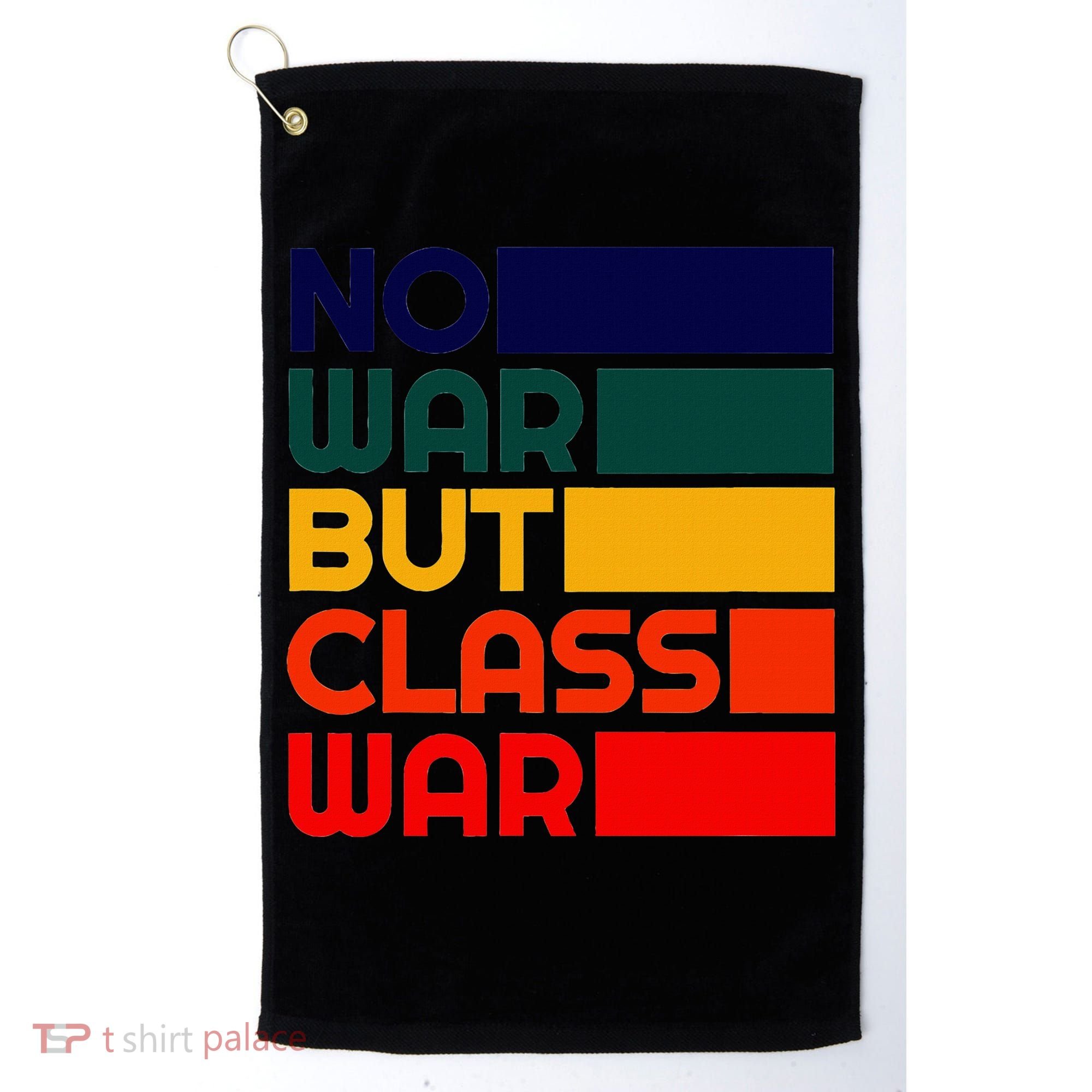 Karl Marx No War But Class War Radical Leftist Golf Towel