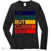 Karl Marx No War But Class War Radical Leftist Women's Long Sleeve Shirt thumb 0
