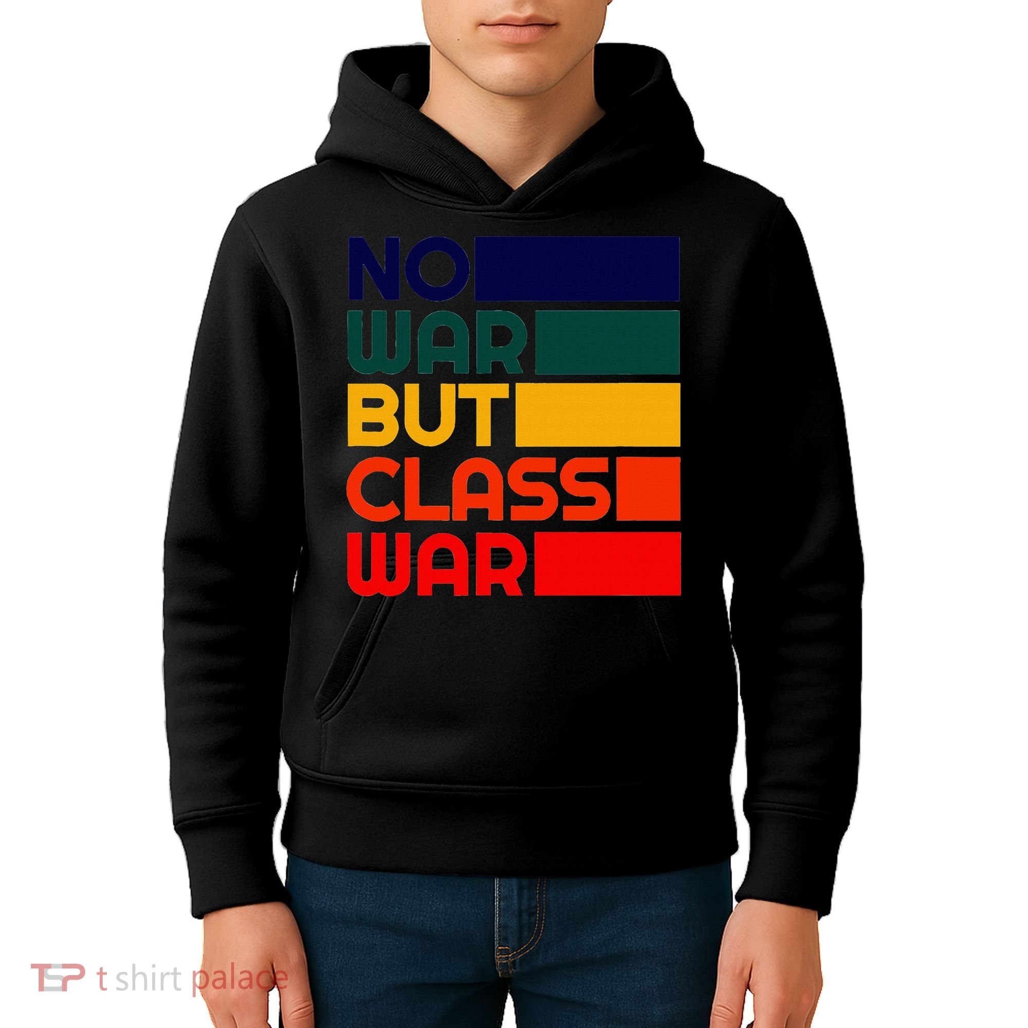 Karl Marx No War But Class War Radical Leftist Kids Hoodie