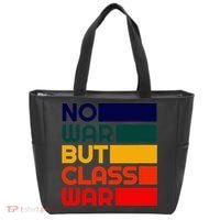 Karl Marx No War But Class War Radical Leftist Tote Bag thumb 0