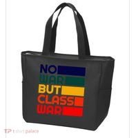 Karl Marx No War But Class War Radical Leftist Tote Bag thumb 3