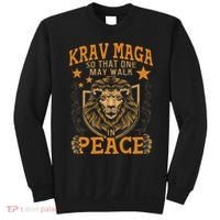 Krav Maga One May Walk In Peace Israeli Self Defense Mma Sweatshirt thumb 0