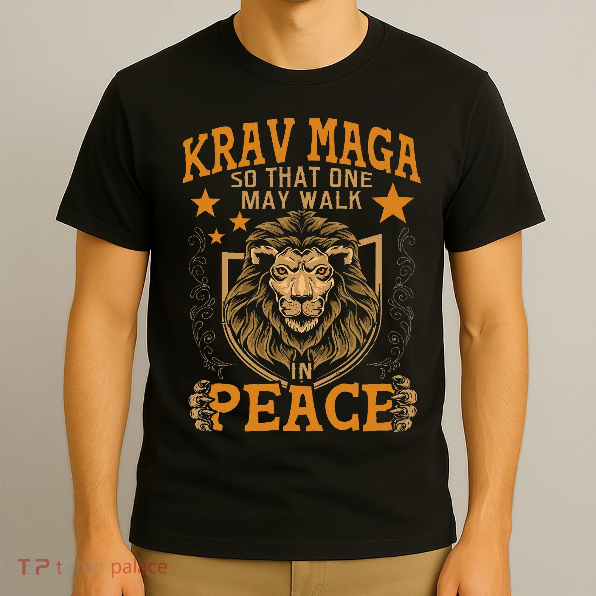 Krav Maga One May Walk In Peace Israeli Self Defense Mma T-Shirt