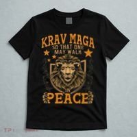 Krav Maga One May Walk In Peace Israeli Self Defense Mma T-Shirt thumb 5