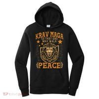 Krav Maga One May Walk In Peace Israeli Self Defense Mma Women's Hoodie thumb 0