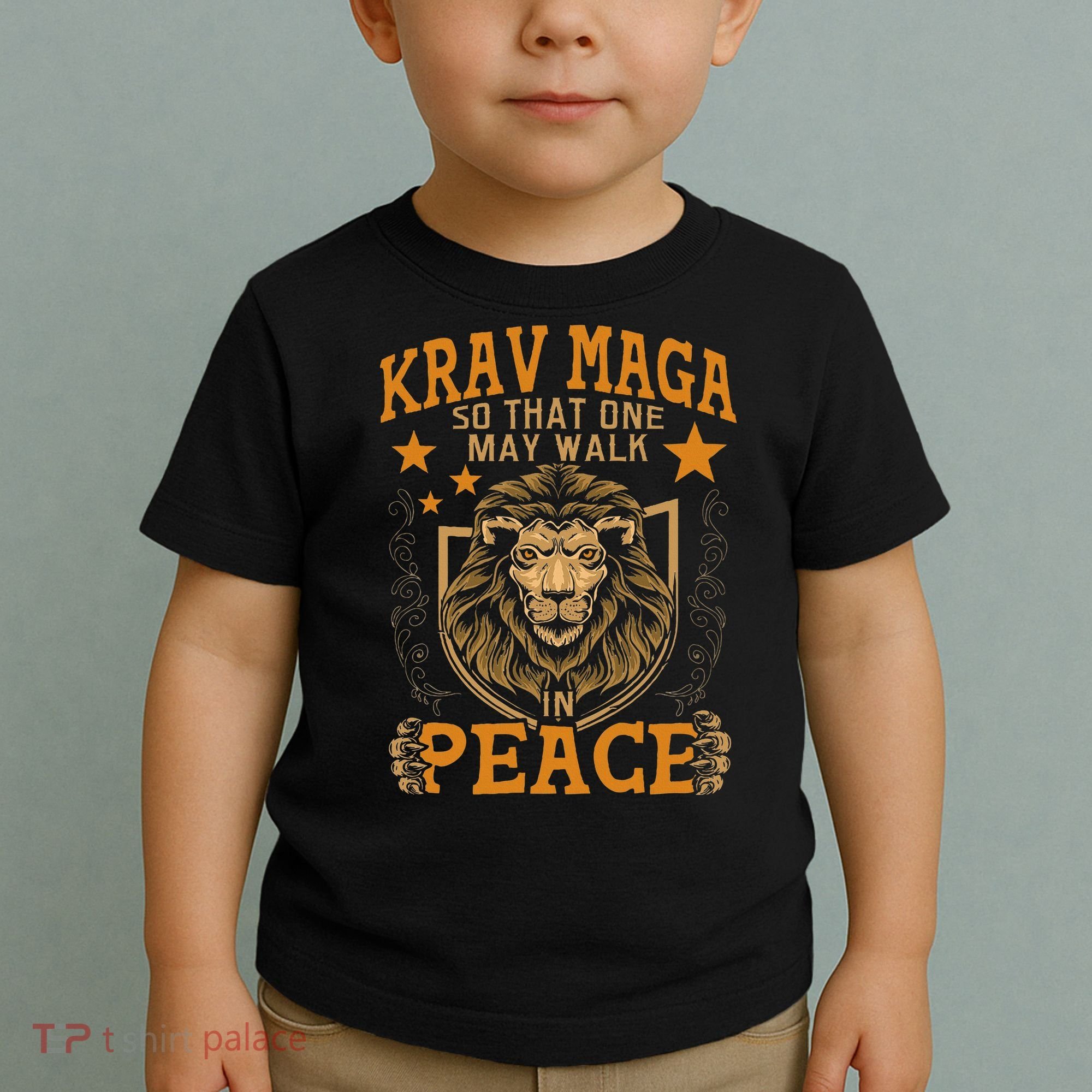 Krav Maga One May Walk In Peace Israeli Self Defense Mma Toddler T-Shirt