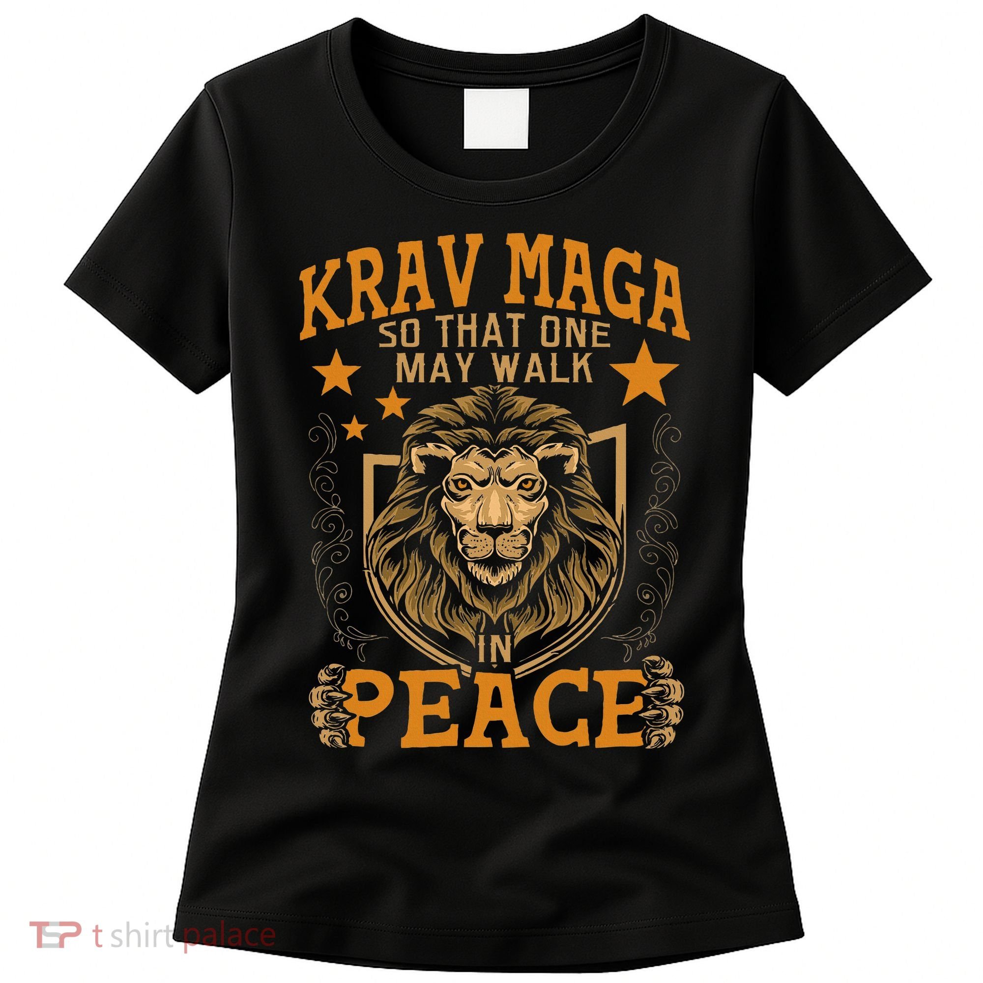 Krav Maga One May Walk In Peace Israeli Self Defense Mma Women's T-Shirt
