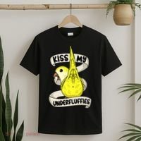 Kisss My Parrot Underfluffies I Yellow Monk Parakeet Quaker T-Shirt thumb 2