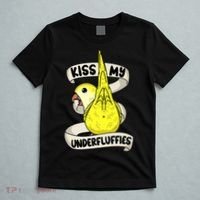 Kisss My Parrot Underfluffies I Yellow Monk Parakeet Quaker T-Shirt thumb 5
