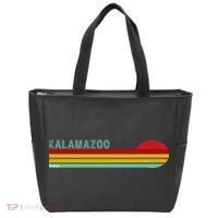Kalamazoo Michigan Retro Tote Bag thumb 0