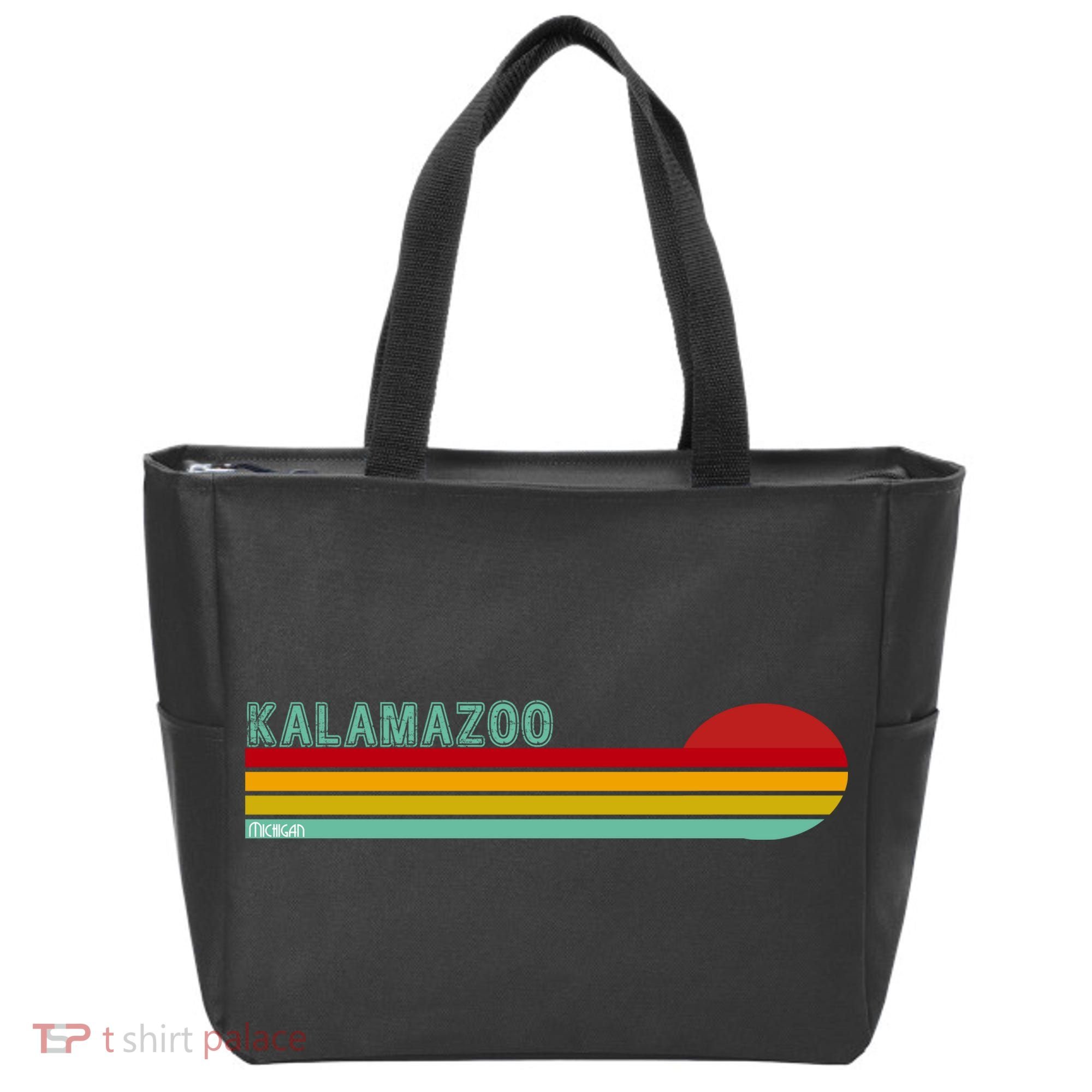 Kalamazoo Michigan Retro Tote Bag