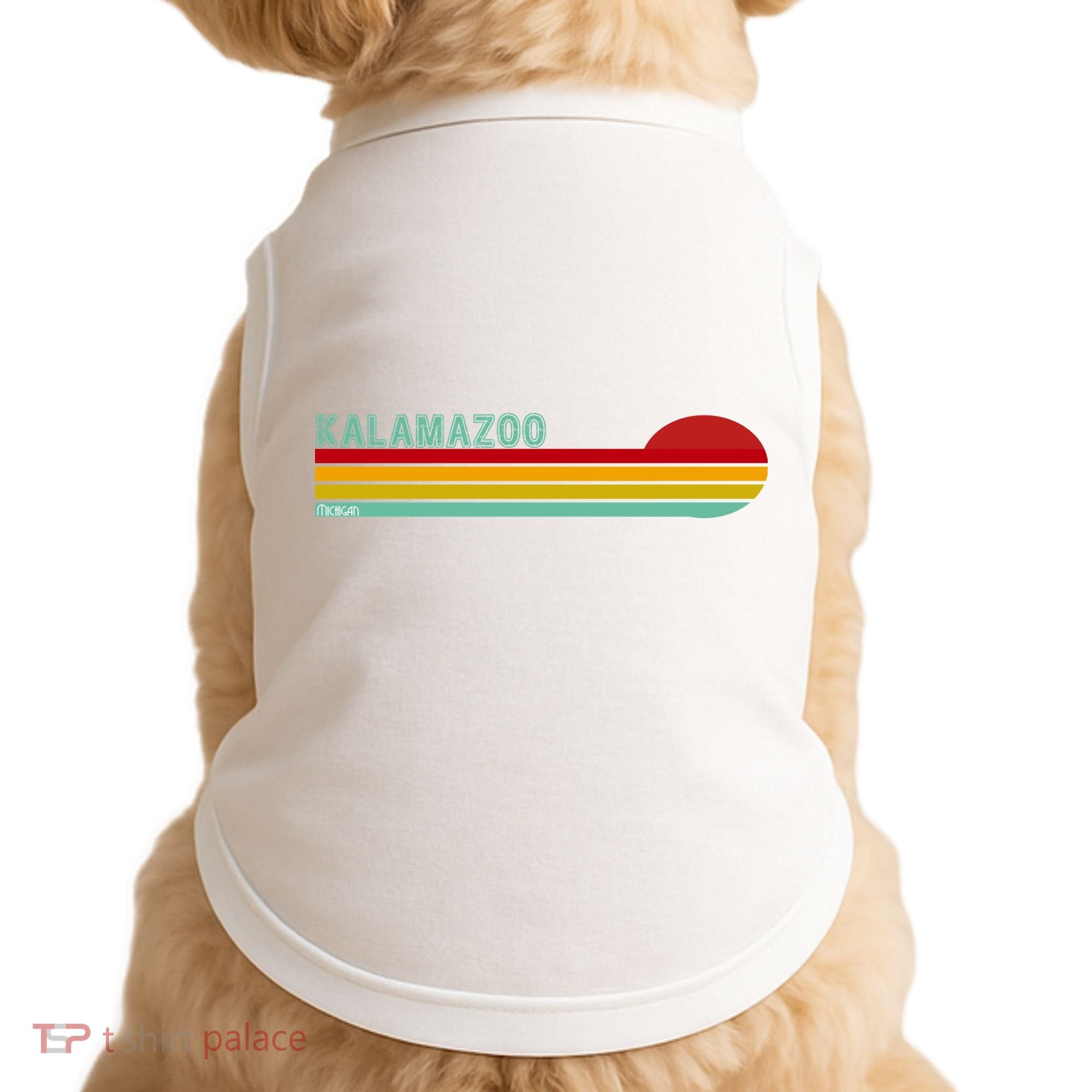 Kalamazoo Michigan Retro Doggie Tank