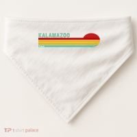 Kalamazoo Michigan Retro USA-Made Doggie Bandana thumb 0