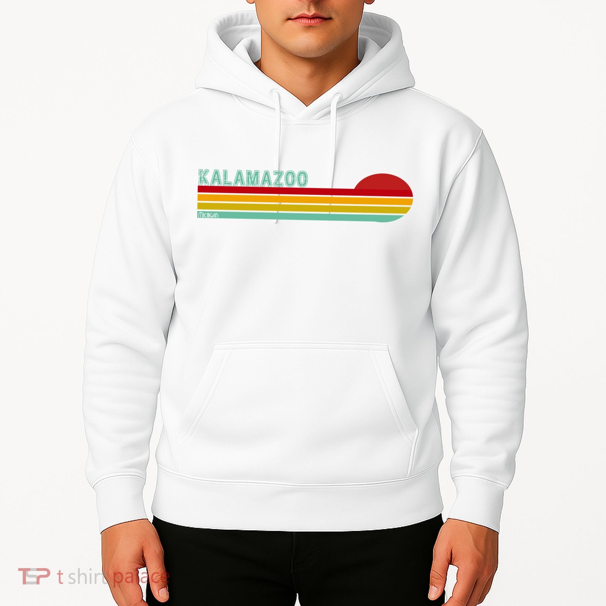 Kalamazoo Michigan Retro Hoodie