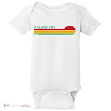 Kalamazoo Michigan Retro Baby Bodysuit