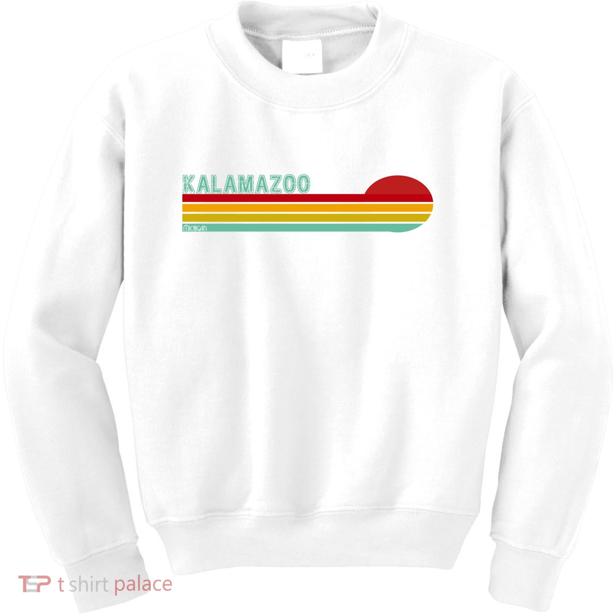 Kalamazoo Michigan Retro Kids Sweatshirt