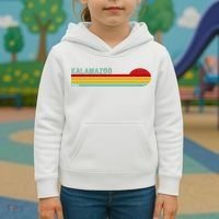 Kalamazoo Michigan Retro Kids Hoodie thumb 3