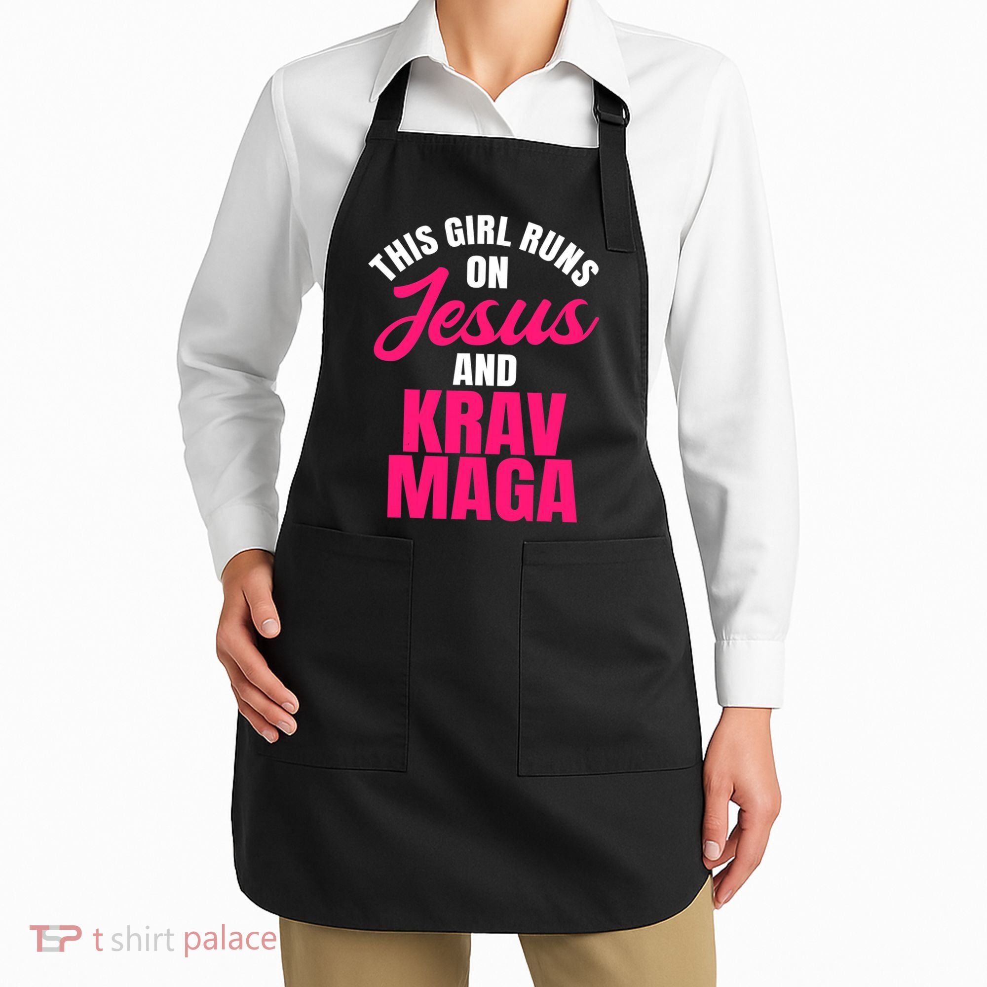 Krav Maga Run On Jesus MMA Self Defense Contact Combat Apron