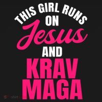 Krav Maga Run On Jesus MMA Self Defense Contact Combat Apron thumb 3