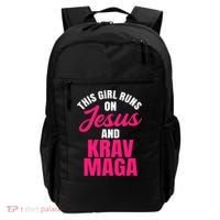 Krav Maga Run On Jesus MMA Self Defense Contact Combat Backpack thumb 0