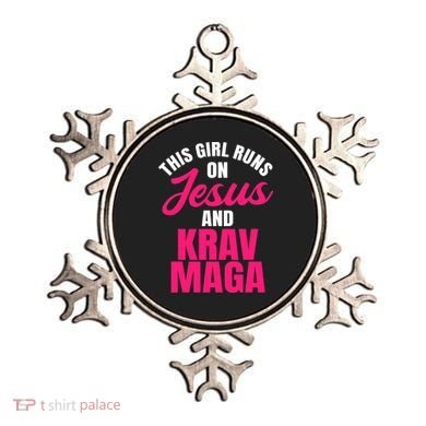 Krav Maga Run On Jesus MMA Self Defense Contact Combat Ornament