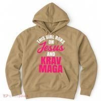 Krav Maga Run On Jesus MMA Self Defense Contact Combat Hoodie thumb 0