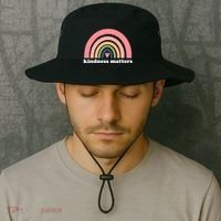 Kindness Matters Rainbow Heart Bucket Hat thumb 2