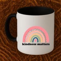 Kindness Matters Rainbow Heart Coffee Mug thumb 2