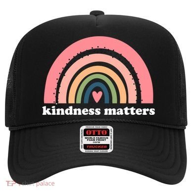 Kindness Matters Rainbow Heart Hat