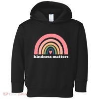 Kindness Matters Rainbow Heart Toddler Hoodie thumb 0