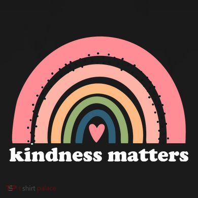 Kindness Matters Rainbow Heart Toddler Hoodie