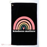 Kindness Matters Rainbow Heart Golf Towel thumb 0