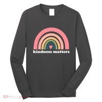 Kindness Matters Rainbow Heart Long Sleeve Shirt thumb 0