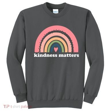 Kindness Matters Rainbow Heart Sweatshirt
