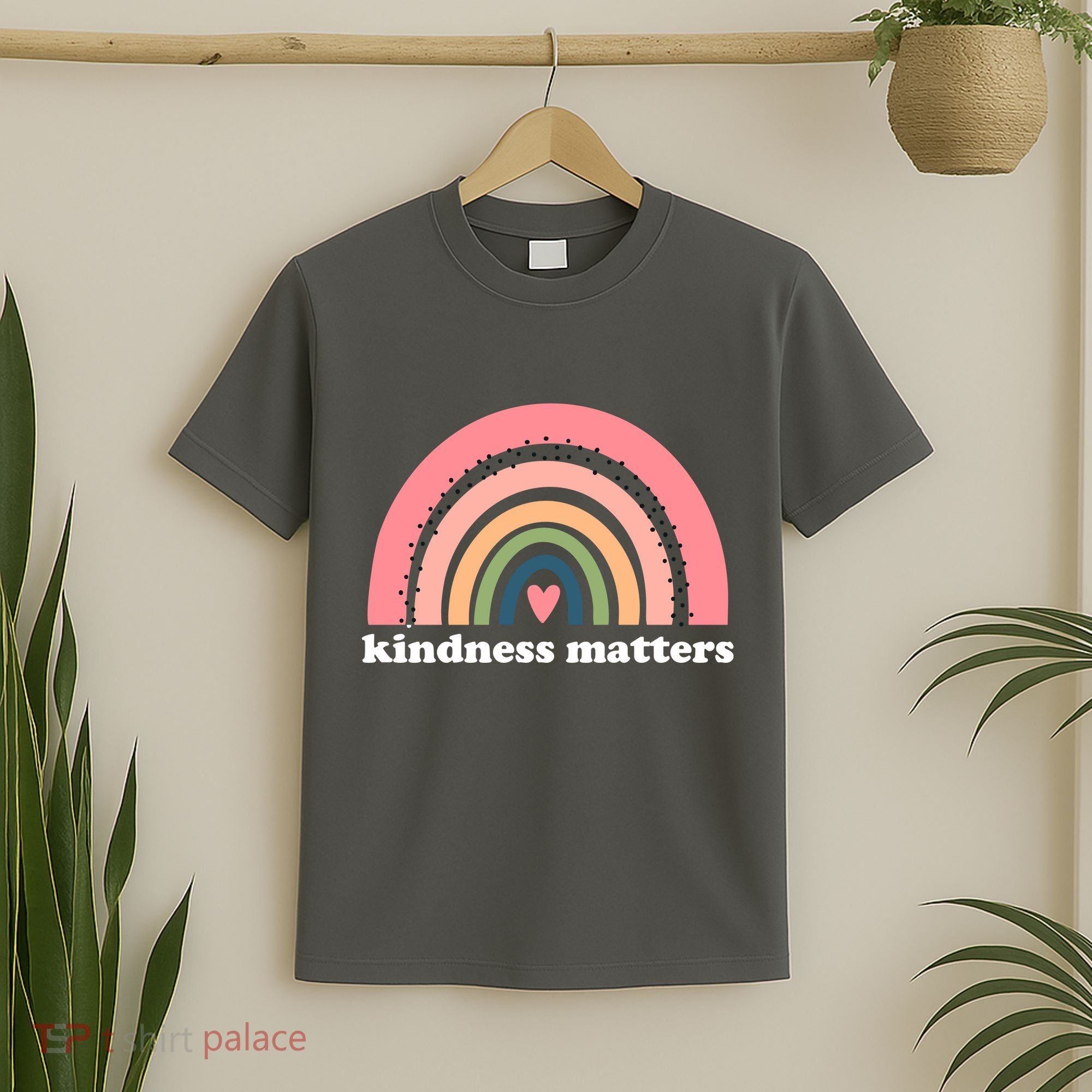 Kindness Matters Rainbow Heart T-Shirt