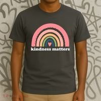 Kindness Matters Rainbow Heart T-Shirt thumb 3