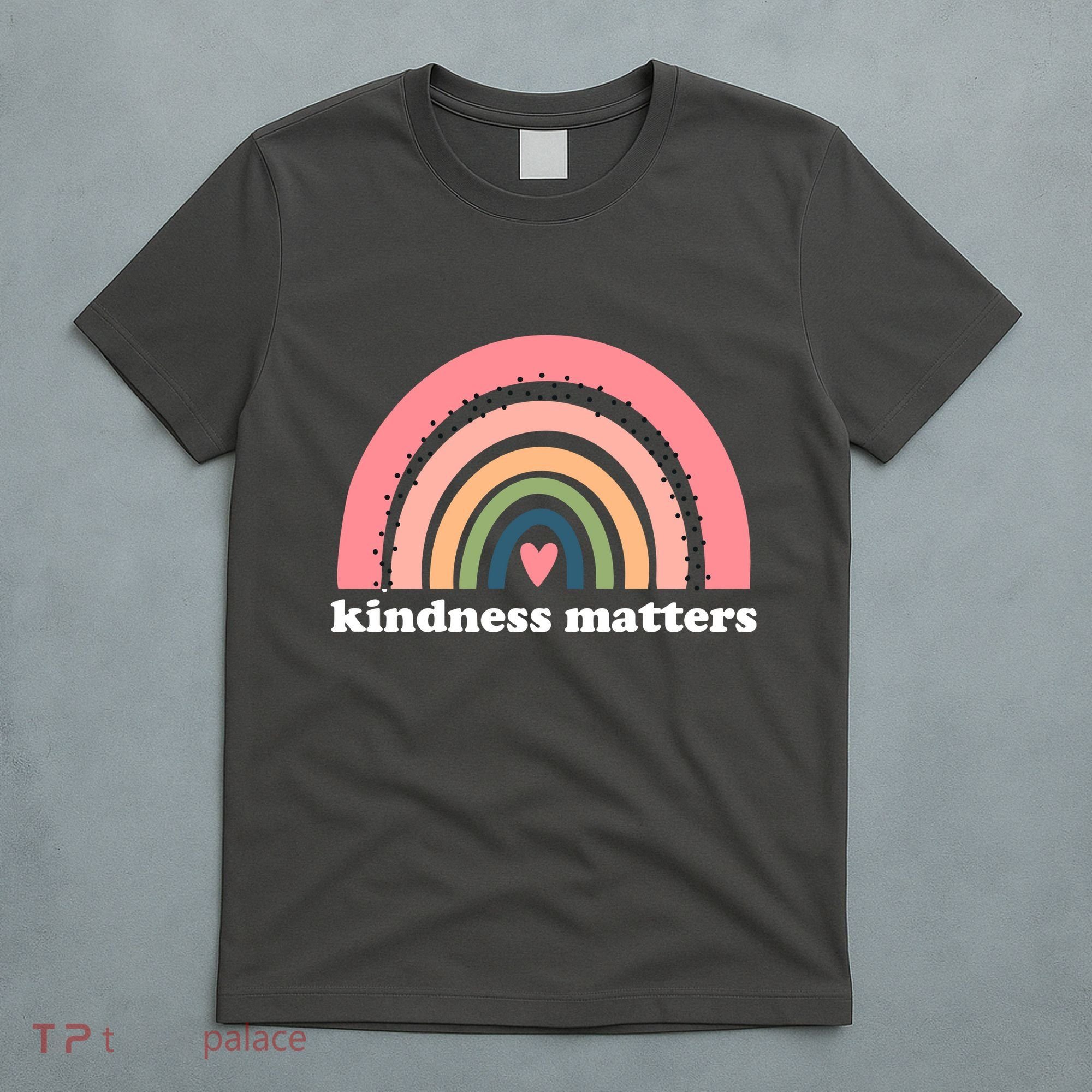 Kindness Matters Rainbow Heart T-Shirt
