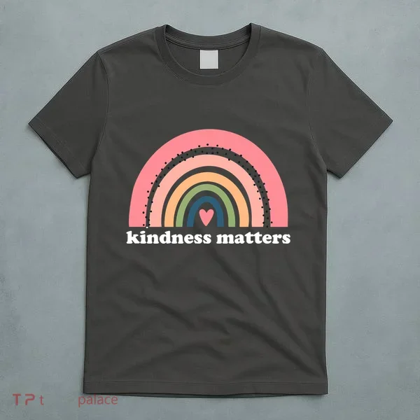 Kindness Matters Rainbow Heart T-Shirt