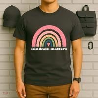 Kindness Matters Rainbow Heart T-Shirt thumb 6