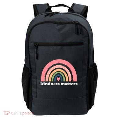 Kindness Matters Rainbow Heart Backpack