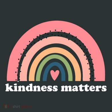 Kindness Matters Rainbow Heart Coaster