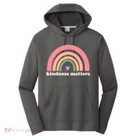 Kindness Matters Rainbow Heart Performance Fleece Hoodie thumb 0