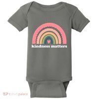 Kindness Matters Rainbow Heart Baby Bodysuit thumb 0