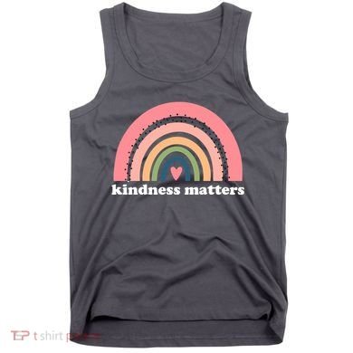 Kindness Matters Rainbow Heart Tank Top