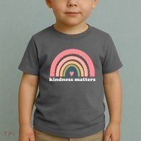 Kindness Matters Rainbow Heart Toddler T-Shirt thumb 2